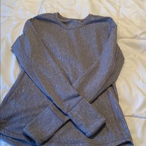 Lululemon Grey Distressed Longsleeve